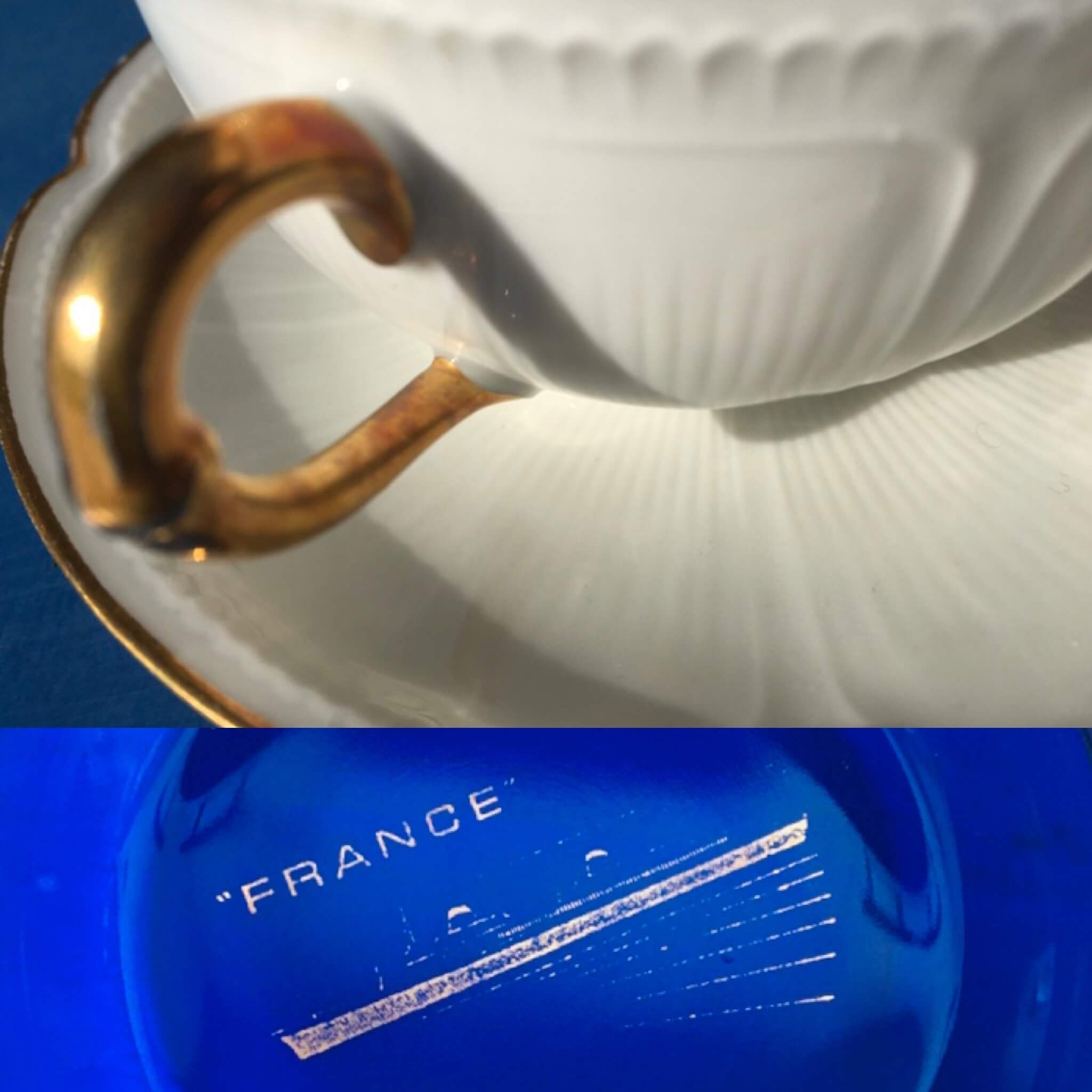 Tasses à thé en porcelaine de Limoges