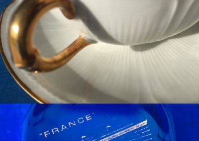 Tasses à thé en porcelaine de Limoges
