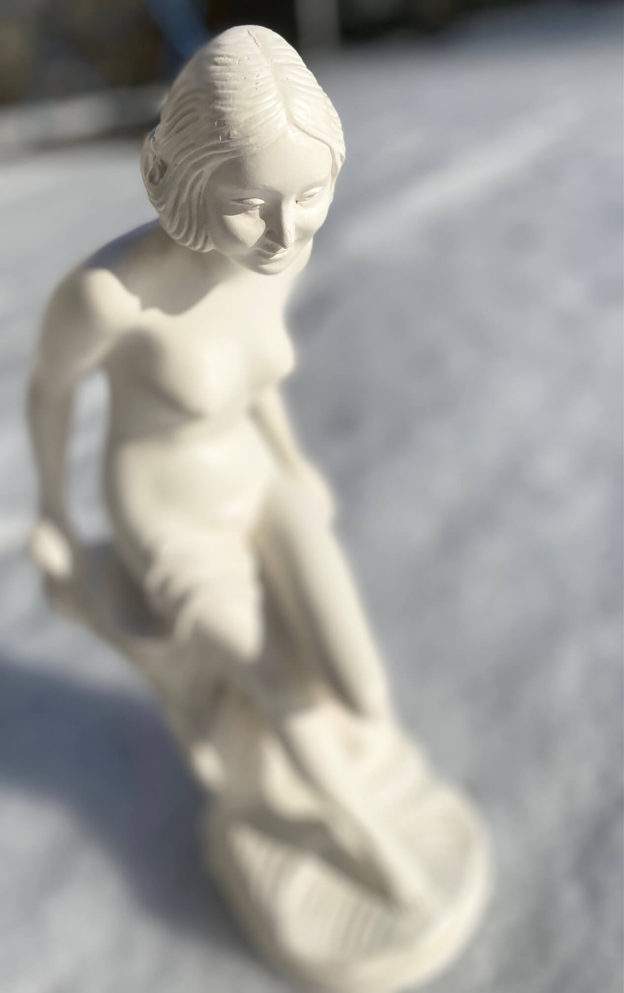 Sculpture femme art déco JPMD platre d'étude